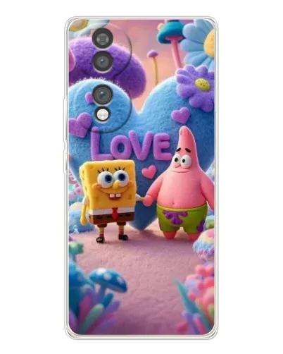Чехол для Huawei Honor 70 с картинкой «Губка Боб Патрик»