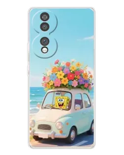 Чехол для Huawei Honor 70 с картинкой «Автомобильное путешествие»