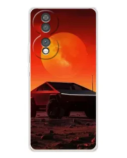 Чехол для Huawei Honor 70 с картинкой «Cybertruck на Марсе»