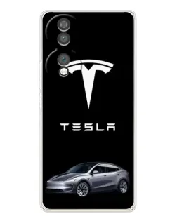 Чехол для Huawei Honor 70 с картинкой «Tesla Model Y»