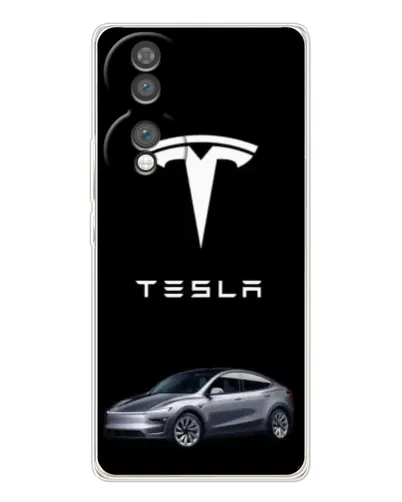 Чехол для Huawei Honor 70 с картинкой «Tesla Model Y»