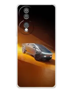 Чехол для Huawei Honor 70 с картинкой «Cybertruck в пустыне»