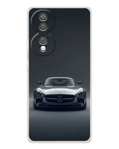 Чехол для Huawei Honor 70 с картинкой «Mercedes на черном»