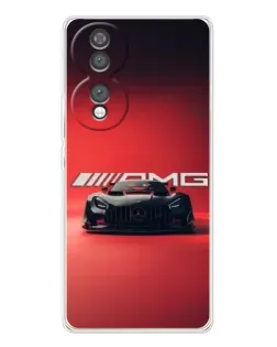 Чехол для Huawei Honor 70 с картинкой «Mercedes AMG — красная линия»