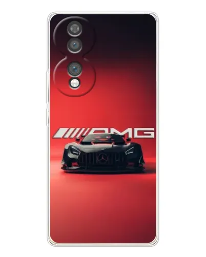 Чехол для Huawei Honor 70 с картинкой «Mercedes AMG — красная линия»