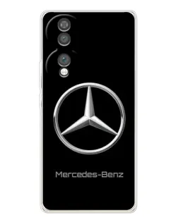 Чехол для Huawei Honor 70 с картинкой «Mercedes Silver Logo»