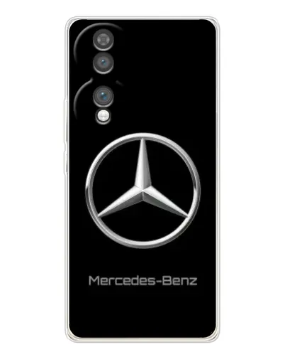 Чехол для Huawei Honor 70 с картинкой «Mercedes Silver Logo»