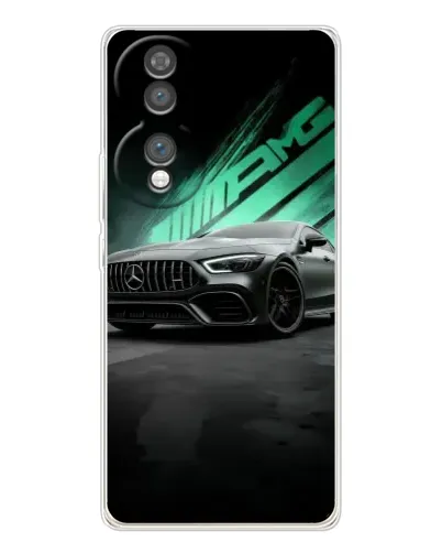 Чехол для Huawei Honor 70 с картинкой «Темный Mercedes AMG»