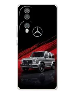Чехол для Huawei Honor 70 с картинкой «Mercedes G-Class красный»