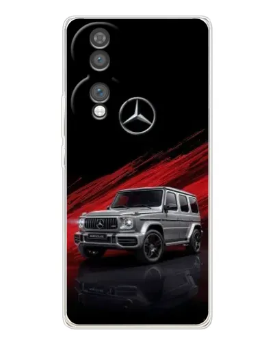 Чехол для Huawei Honor 70 с картинкой «Mercedes G-Class красный»