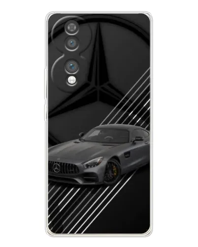 Чехол для Huawei Honor 70 с картинкой «Mercedes AMG — графика»
