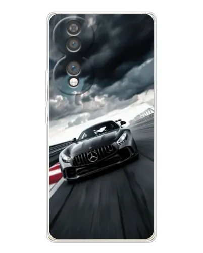 Чехол для Huawei Honor 70 с картинкой «Гоночный Mercedes AMG»