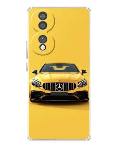 Чехол для Huawei Honor 70 с картинкой «Желтый Mercedes GT»