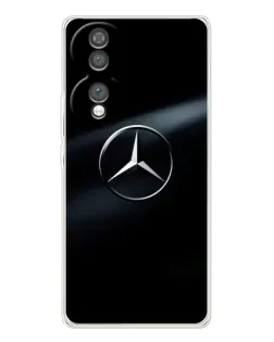 Чехол для Huawei Honor 70 с картинкой «Mercedes на металле»