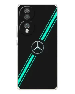 Чехол для Huawei Honor 70 с картинкой «Спортивные линии Mercedes»