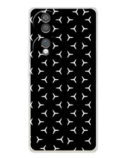 Чехол для Huawei Honor 70 с картинкой «Mercedes паттерн звезд»