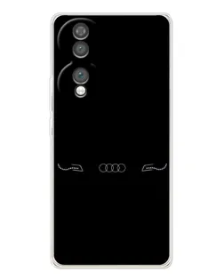 Чехол для Huawei Honor 70 с картинкой «Audi — световой подпись»