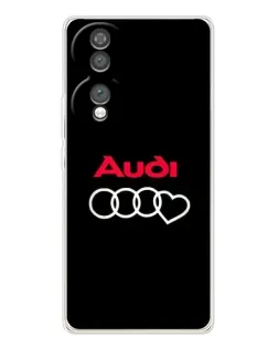 Чехол для Huawei Honor 70 с картинкой «Логотип Audi Heart»