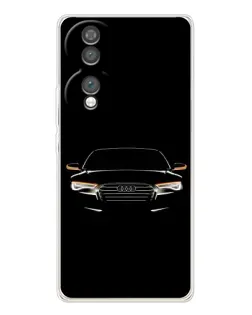 Чехол для Huawei Honor 70 с картинкой «Audi — ночной контур»
