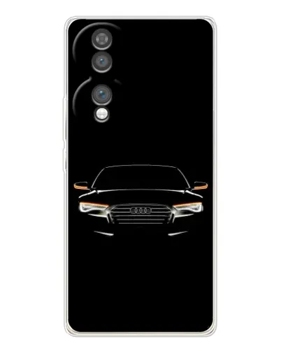 Чехол для Huawei Honor 70 с картинкой «Audi — ночной контур»