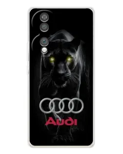 Чехол для Huawei Honor 70 с картинкой «Пантера и Audi»