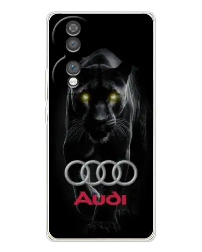 Чехол для Huawei Honor 70 с картинкой «Пантера и Audi»