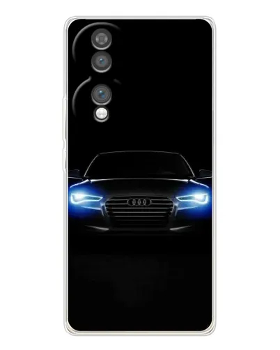 Чехол для Huawei Honor 70 с картинкой «Audi в неоне»