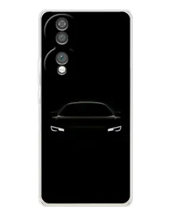 Чехол для Huawei Honor 70 с картинкой «Взгляд Audi в темноте»
