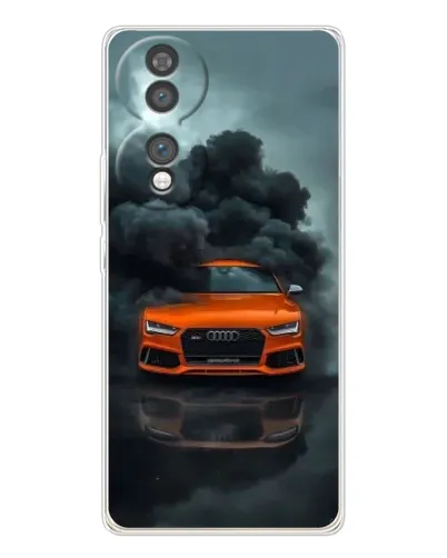 Чехол для Huawei Honor 70 с картинкой «Audi в облаках дыма»