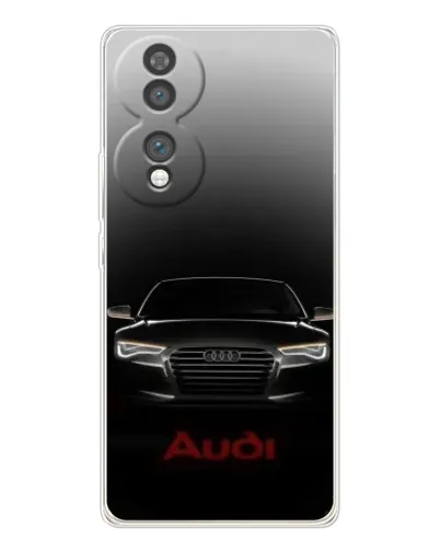 Чехол для Huawei Honor 70 с картинкой «Audi — градиентный контур»