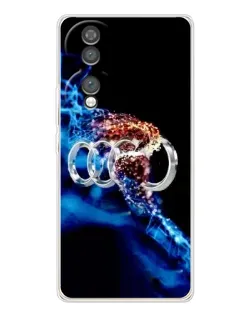 Чехол для Huawei Honor 70 с картинкой «Энергия лого Audi»