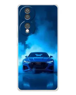 Чехол для Huawei Honor 70 с картинкой «Audi — голубая энергия»