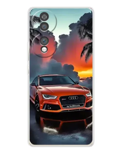Чехол для Huawei Honor 70 с картинкой «Audi — закат»