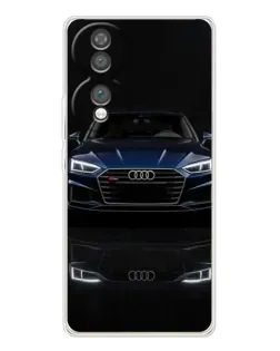 Чехол для Huawei Honor 70 с картинкой «Audi — ночное отражение»