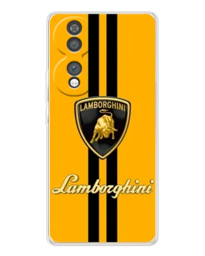 Чехол для Huawei Honor 70 с картинкой «Lamborghini Stripe желтый»