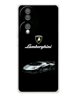 Чехол для Huawei Honor 70 с картинкой «Логотип Lamborghini классика»