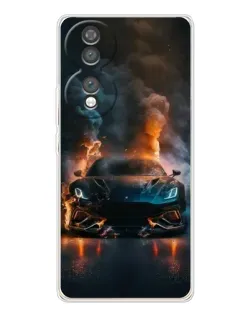 Чехол для Huawei Honor 70 с картинкой «Lamborghini дымная эстетика»