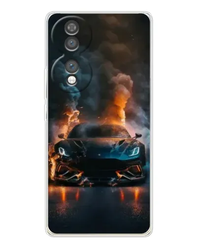 Чехол для Huawei Honor 70 с картинкой «Lamborghini дымная эстетика»