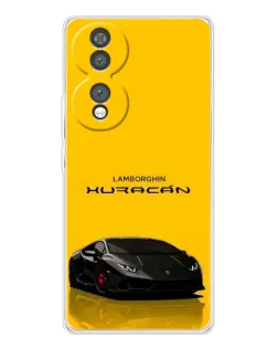 Чехол для Huawei Honor 70 с картинкой «Lamborghini Huracan черный»