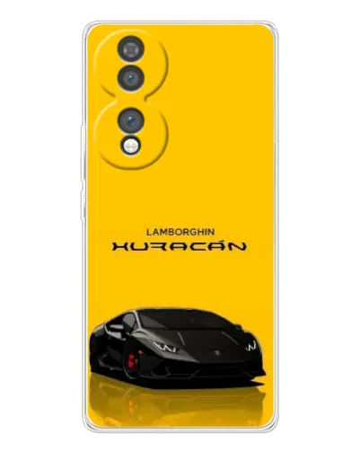 Чехол для Huawei Honor 70 с картинкой «Lamborghini Huracan черный»