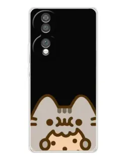 Чехол для Huawei Honor 70 с картинкой «Пушин на черном»