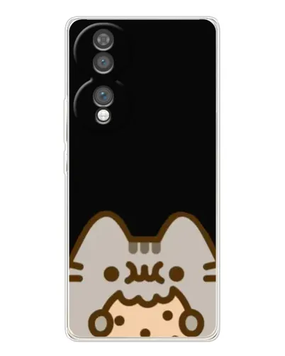 Чехол для Huawei Honor 70 с картинкой «Пушин на черном» Чехол для Huawei Honor 70 с картинкой «Пушин на черном»