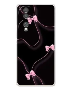 Чехол для Huawei Honor 70 с картинкой «Розовые ленты»