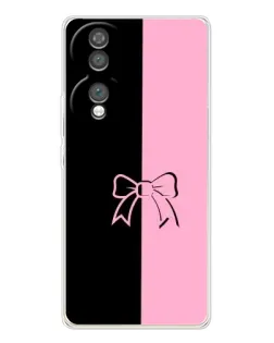 Чехол для Huawei Honor 70 с картинкой «Половинки банта»