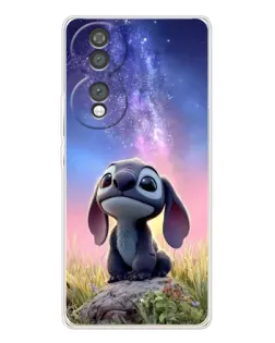 Чехол для Huawei Honor 70 с картинкой «Стич на рассвете»