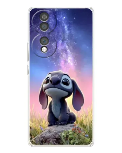 Чехол для Huawei Honor 70 с картинкой «Стич на рассвете»