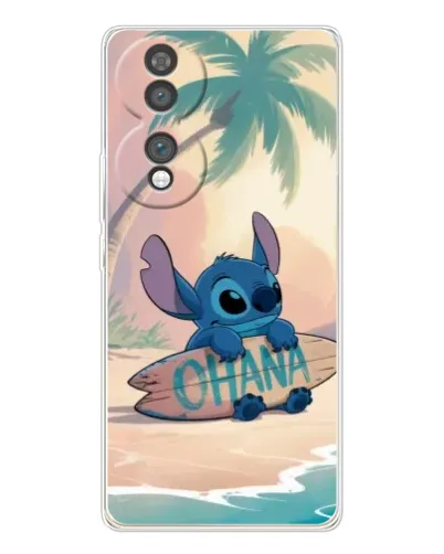 Чехол для Huawei Honor 70 с картинкой «Стич на серфе»