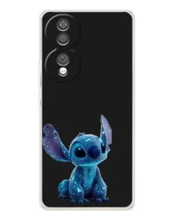 Чехол для Huawei Honor 70 с картинкой «Стич на черном»