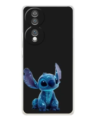 Чехол для Huawei Honor 70 с картинкой «Стич на черном»