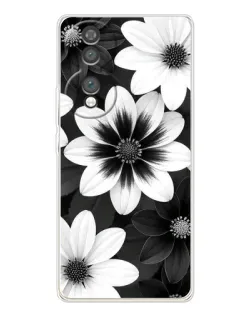Чохол для Huawei Honor 70 з картинкою «Монохромні айстри»